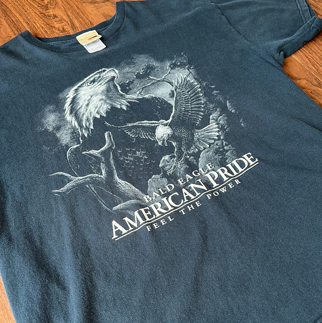 *VINTAGE* Bald Eagle American Pride Feel The Power (FITS LARGE)