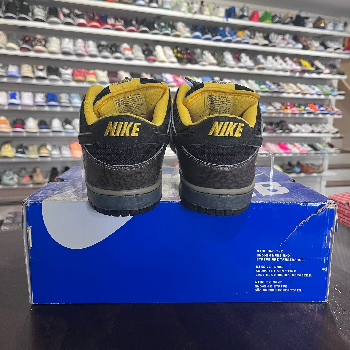 *USED* Nike Dunk Low SB Yellow Curb (2010) (Size 9.5)