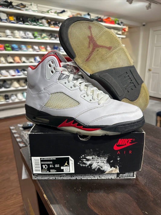 *USED* Jordan 5 Fire Red (size 10)