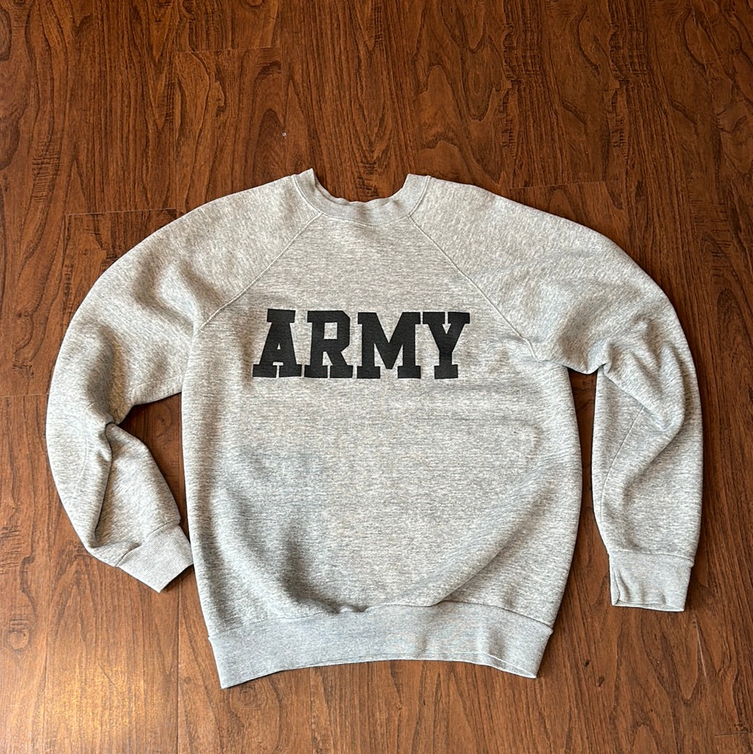 *VINTAGE* Army Crew Neck (FITS SMALL)