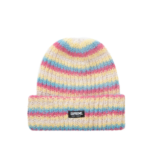 Supreme Beanie Loose Stripe White