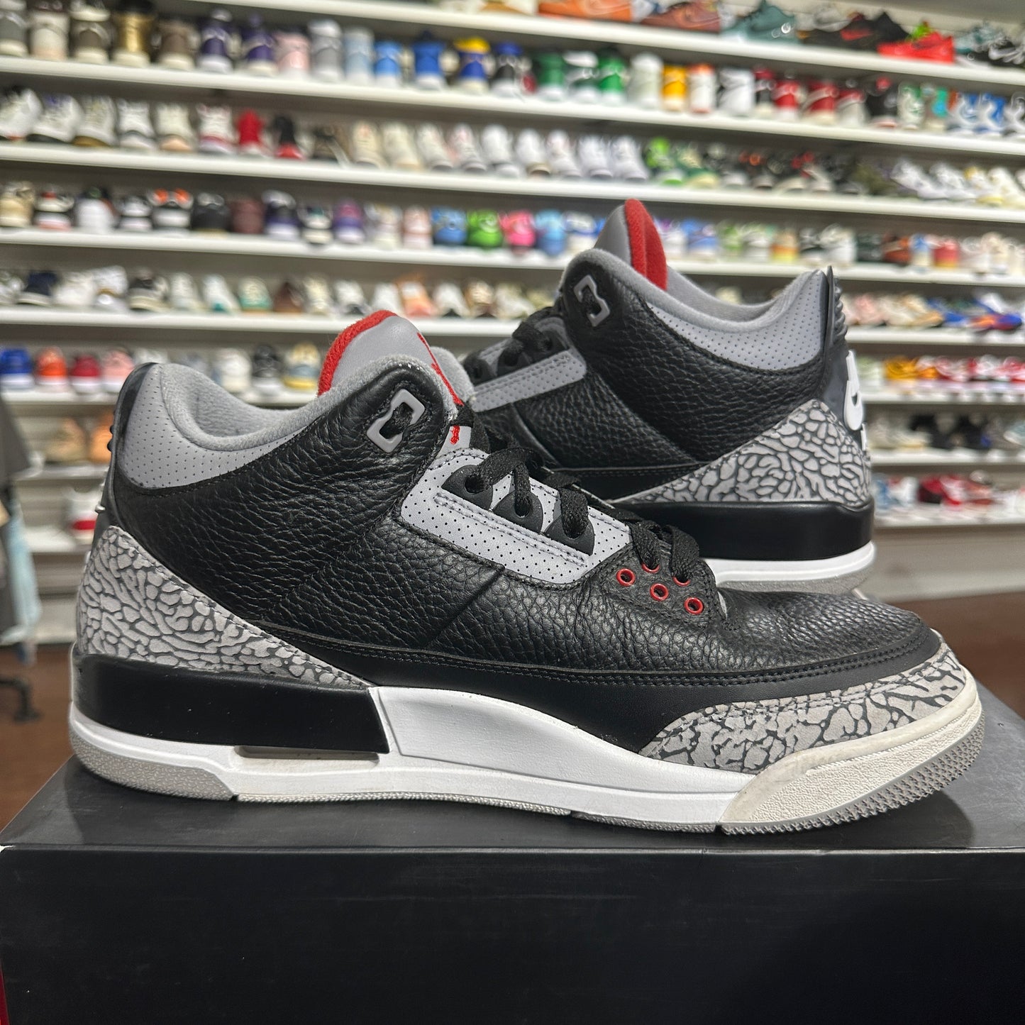 *USED* Air Jordan 3 Black Cement (SIZE 11.5)