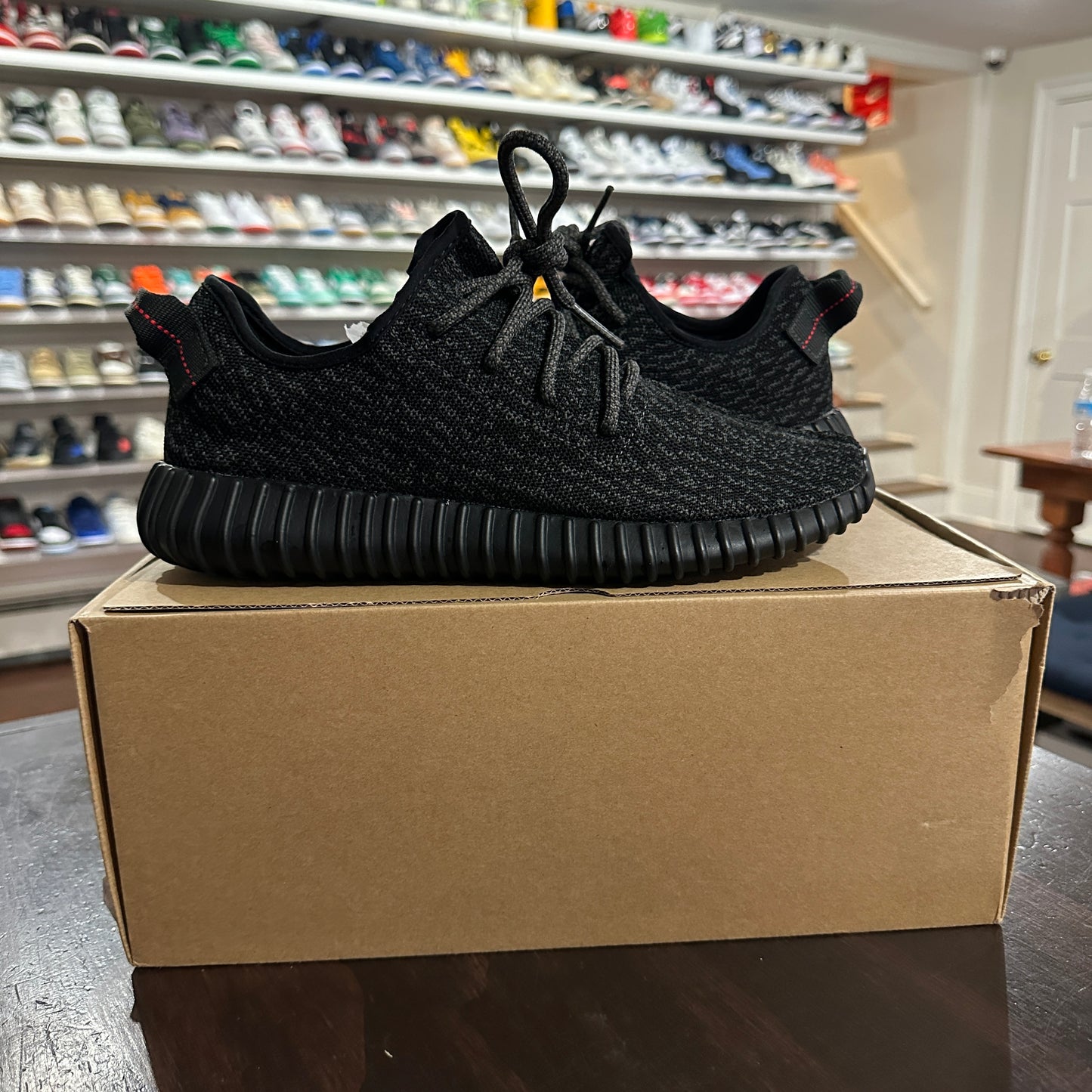 *USED* Yeezy Boost 350 v1 Pirate Black (2016) size 9 (VNDS)