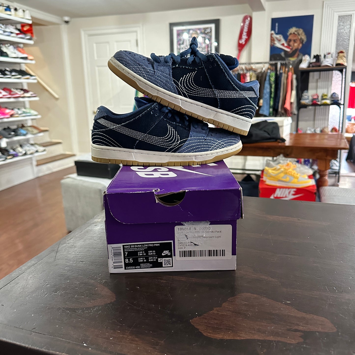 *USED* Dunk Low SB Sashiko Pack (SIZE 7)