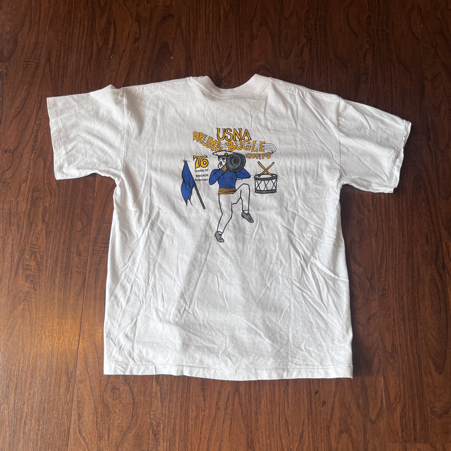 *VINTAGE* USNA Drum and Bugle Corps '76 (FITS SMALL)