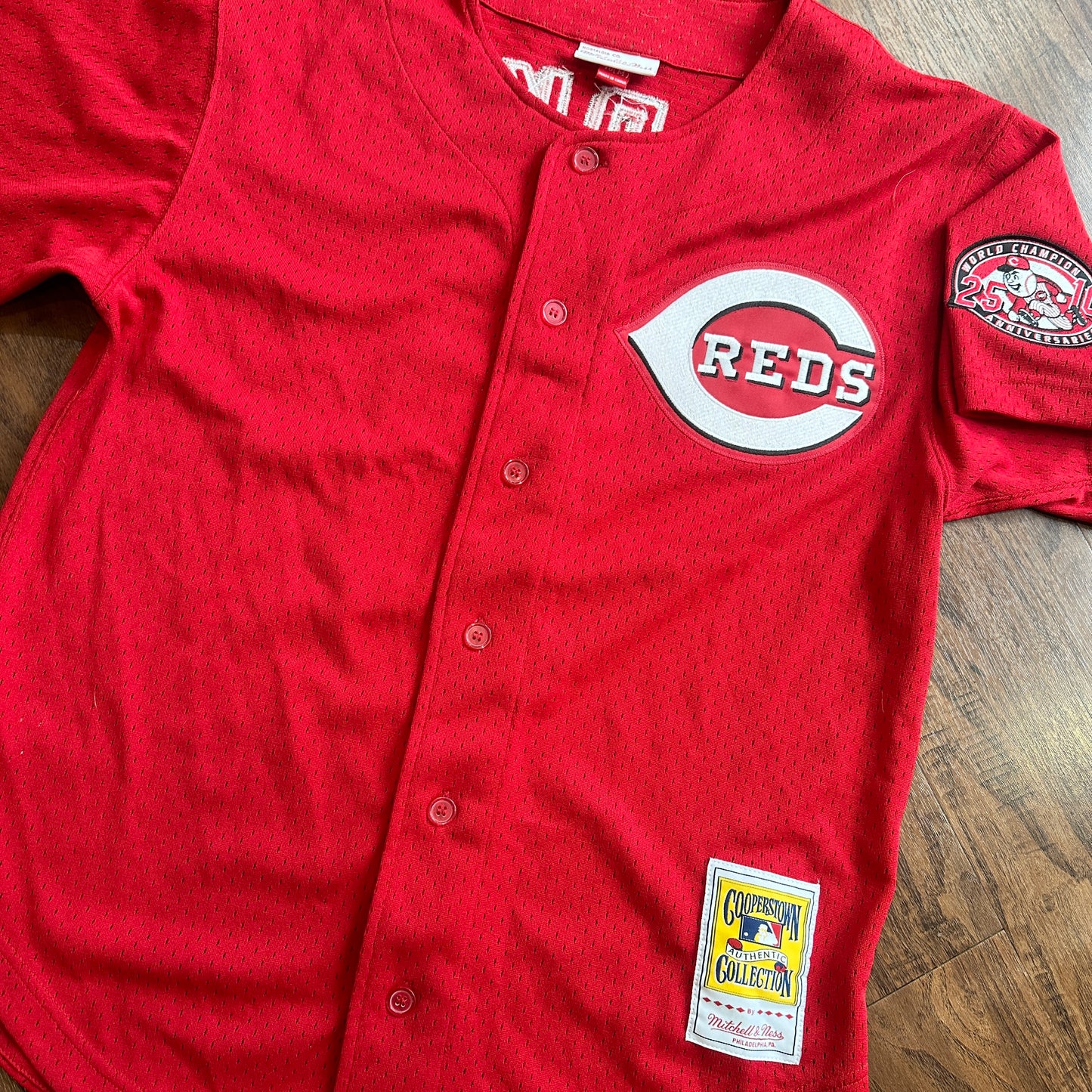 *VINTAGE* Cincinnati Reds Larkin #11 Mitchell & Ness Jersey (FITS MEDIUM)