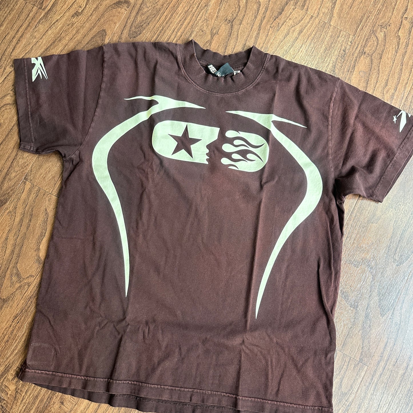 Hellstar Studios Warm Up T-Shirt Brown