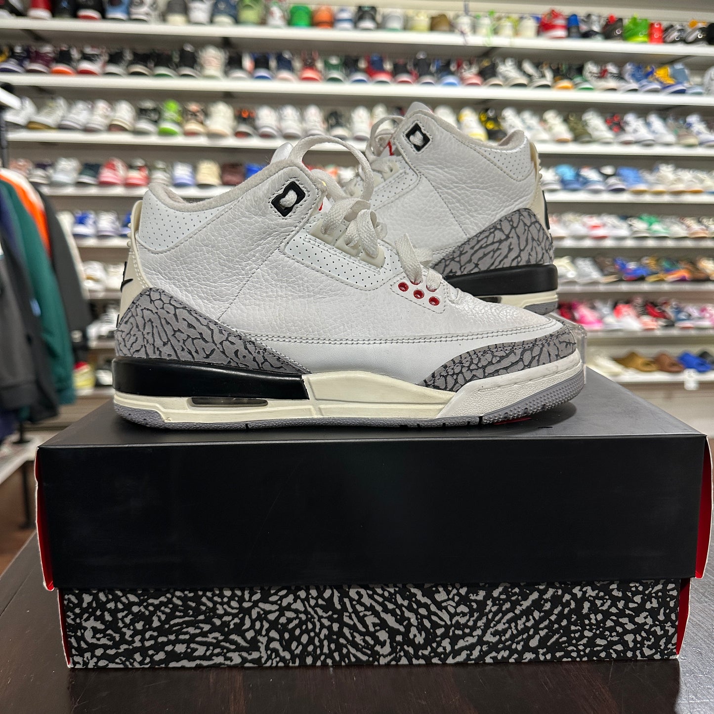 *USED* Air Jordan 3 Reimagined White Cement (size 5.5y)