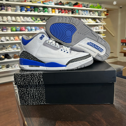 *USED* Air Jordan 3 Racer Blue (size 9)