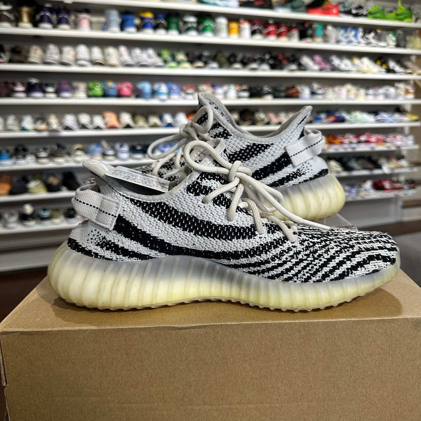 *USED* Yeezy 350 Zebra (Size 9)