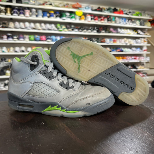 *USED* Air Jordan 5 Green Bean (size 4Y)