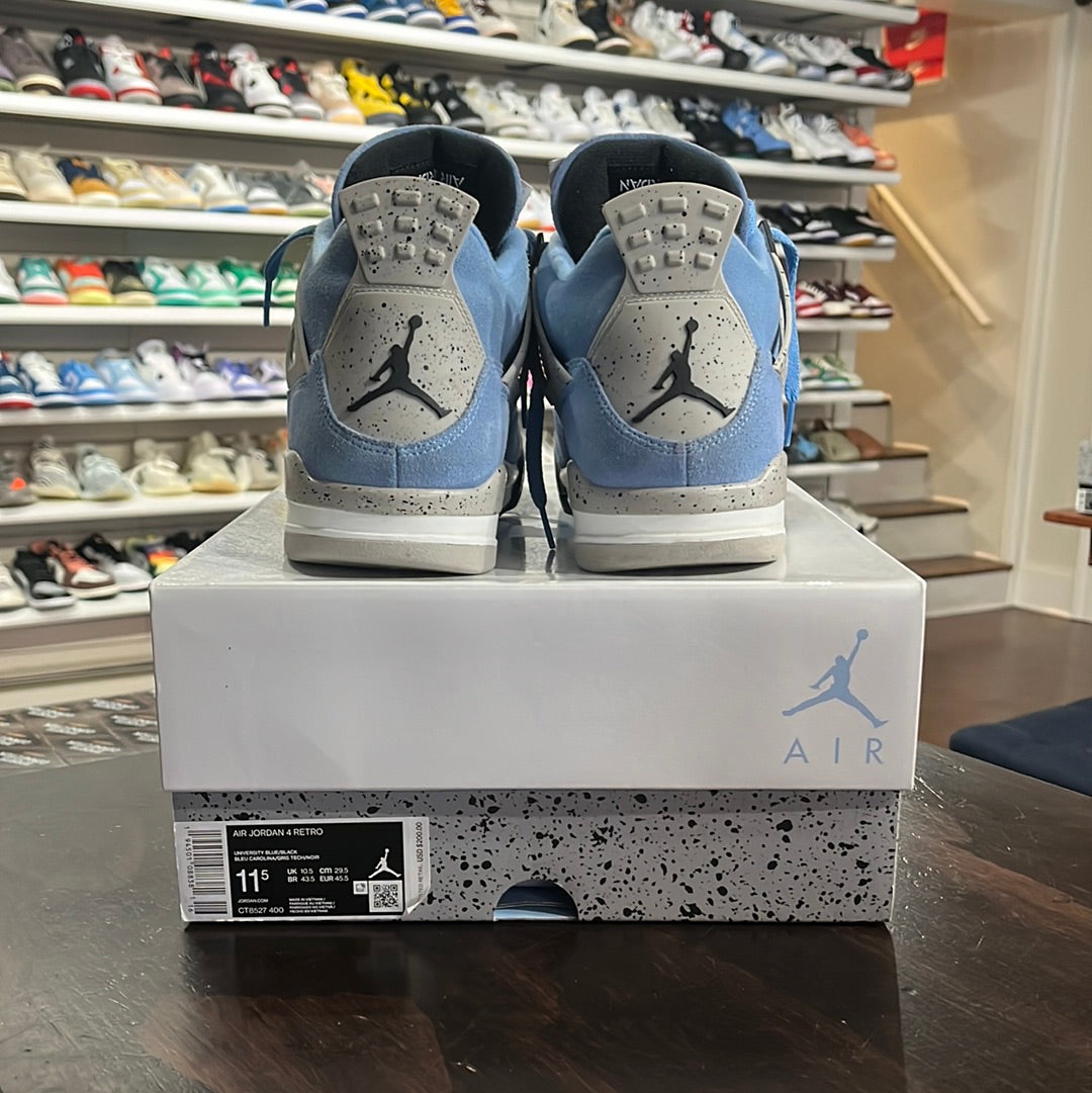 Jordan 4 university blue deals size 11