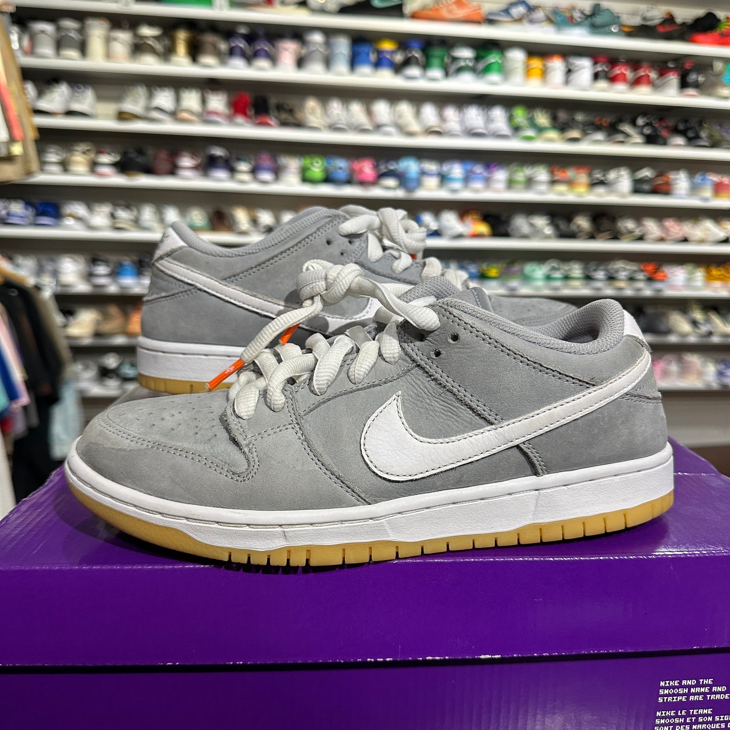 *USED* Nike Dunk Low SB Grey Gum (size 7.5)