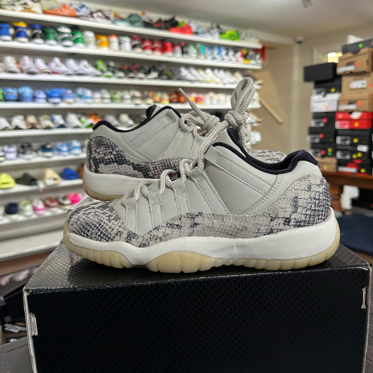 *USED* Air Jordan 11 Snake Light Bone (Size 6Y)