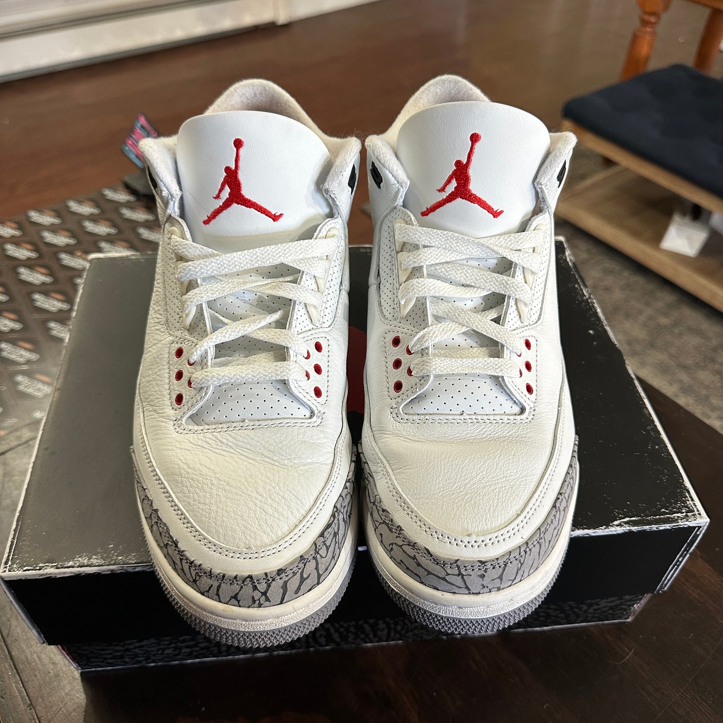 *USED* Air Jordan 3 Reimagined White Cement (size 10)