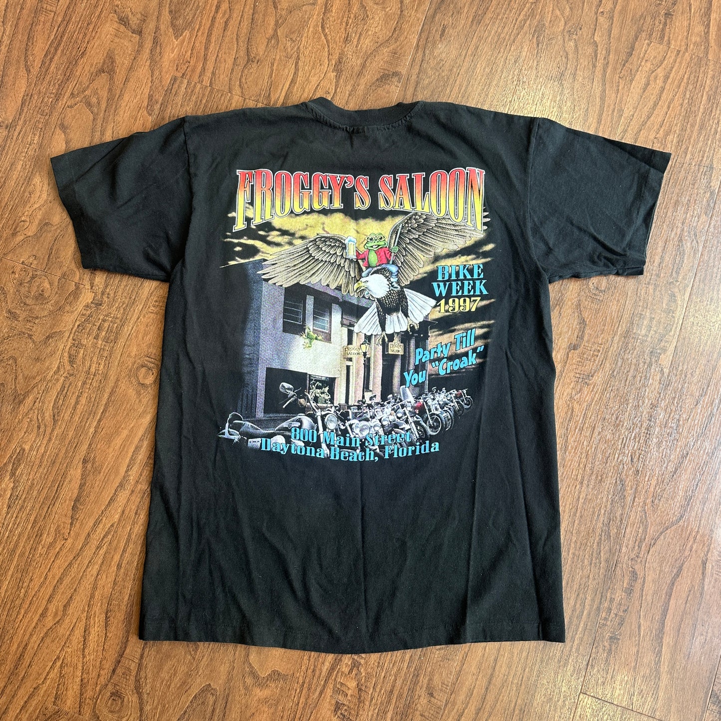 *VINTAGE* Froggys Saloon Tee (Fits Large)