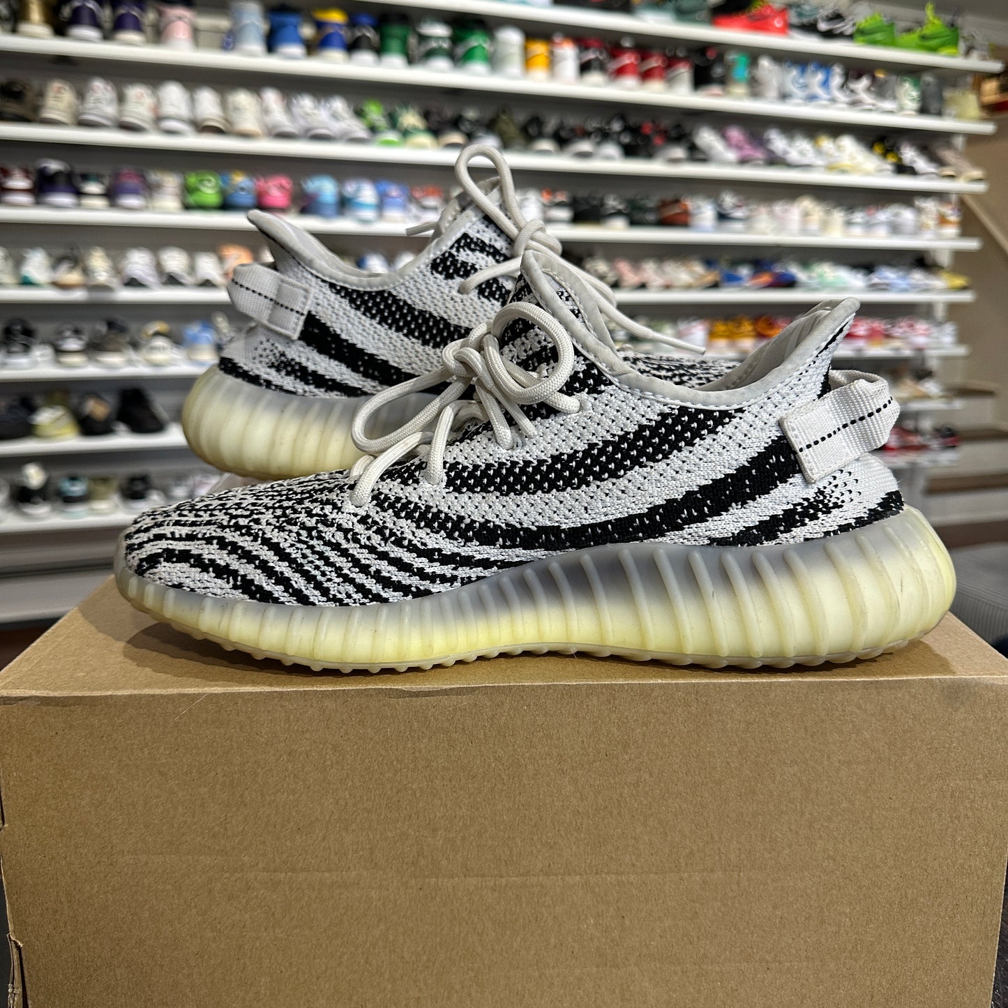 *USED* Yeezy 350 Zebra (Size 9)