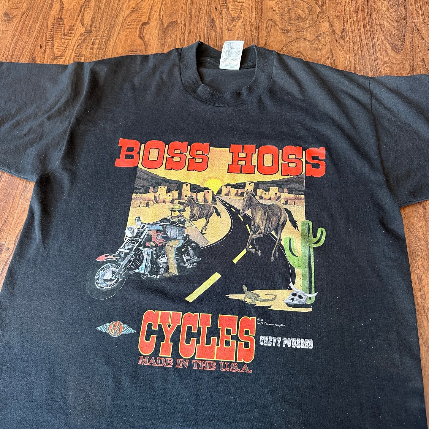 *VINTAGE* Boss Hoss Cycles Tee (FITS Large)