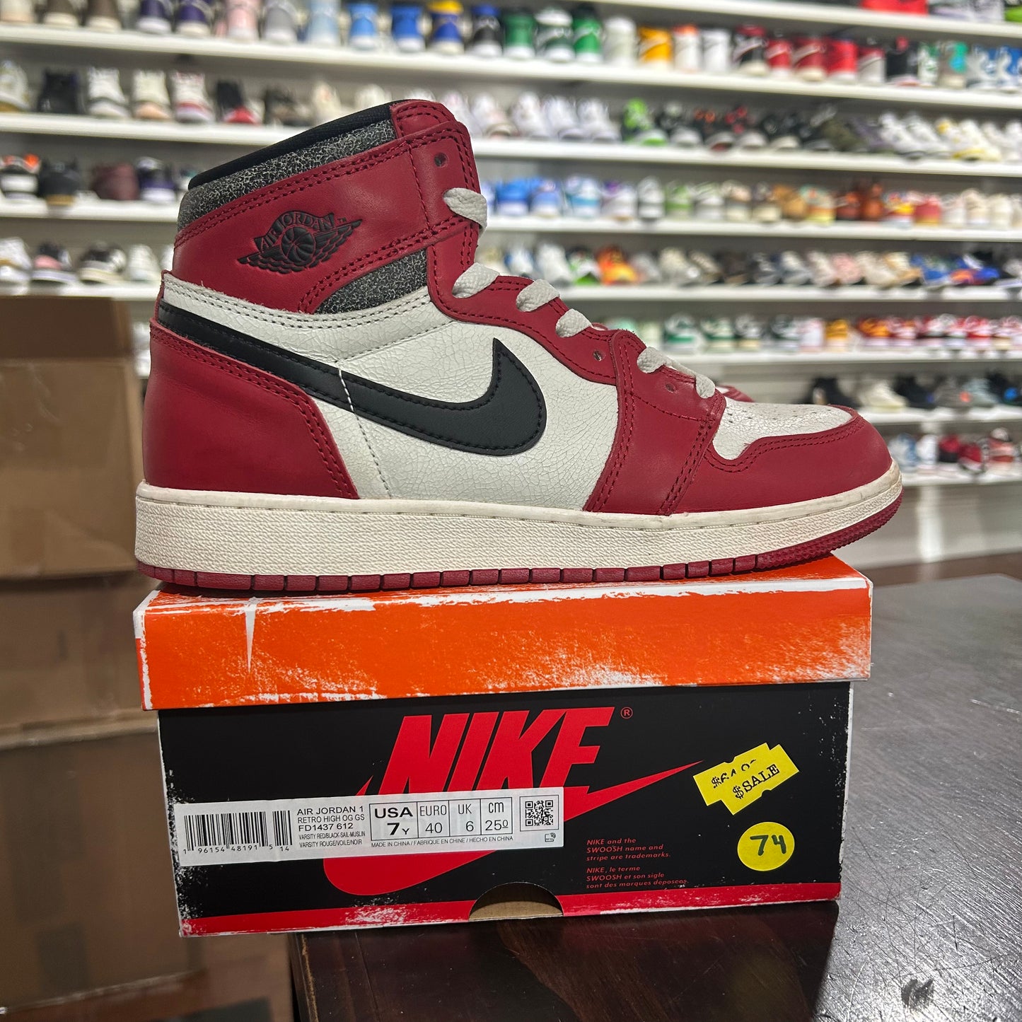 *USED* Jordan 1 Lost and Found (Size 7Y)