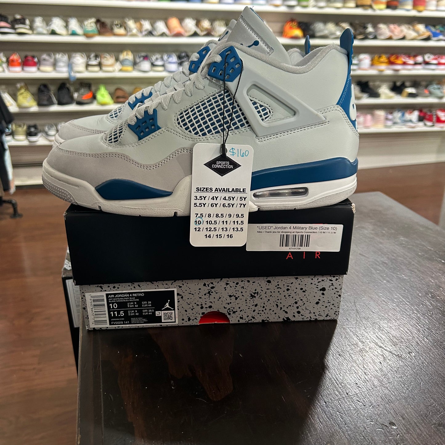 *USED* Jordan 4 Military Blue (Size 10)