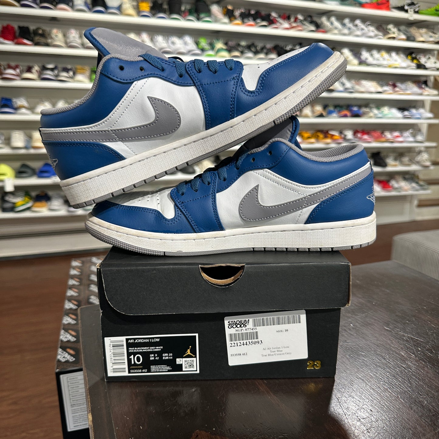 *USED* Jordan 1 low True Blue (Size 10)