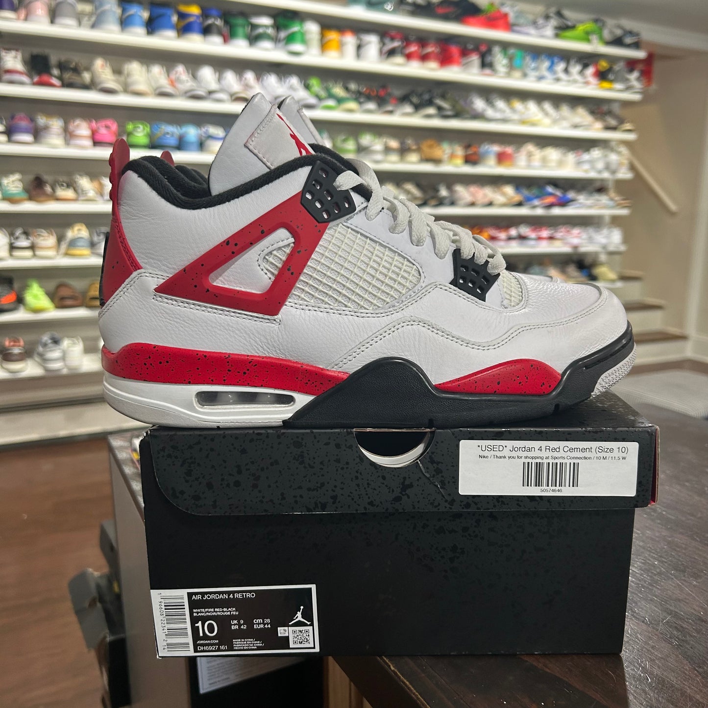 *USED* Jordan 4 Red Cement (Size 10)