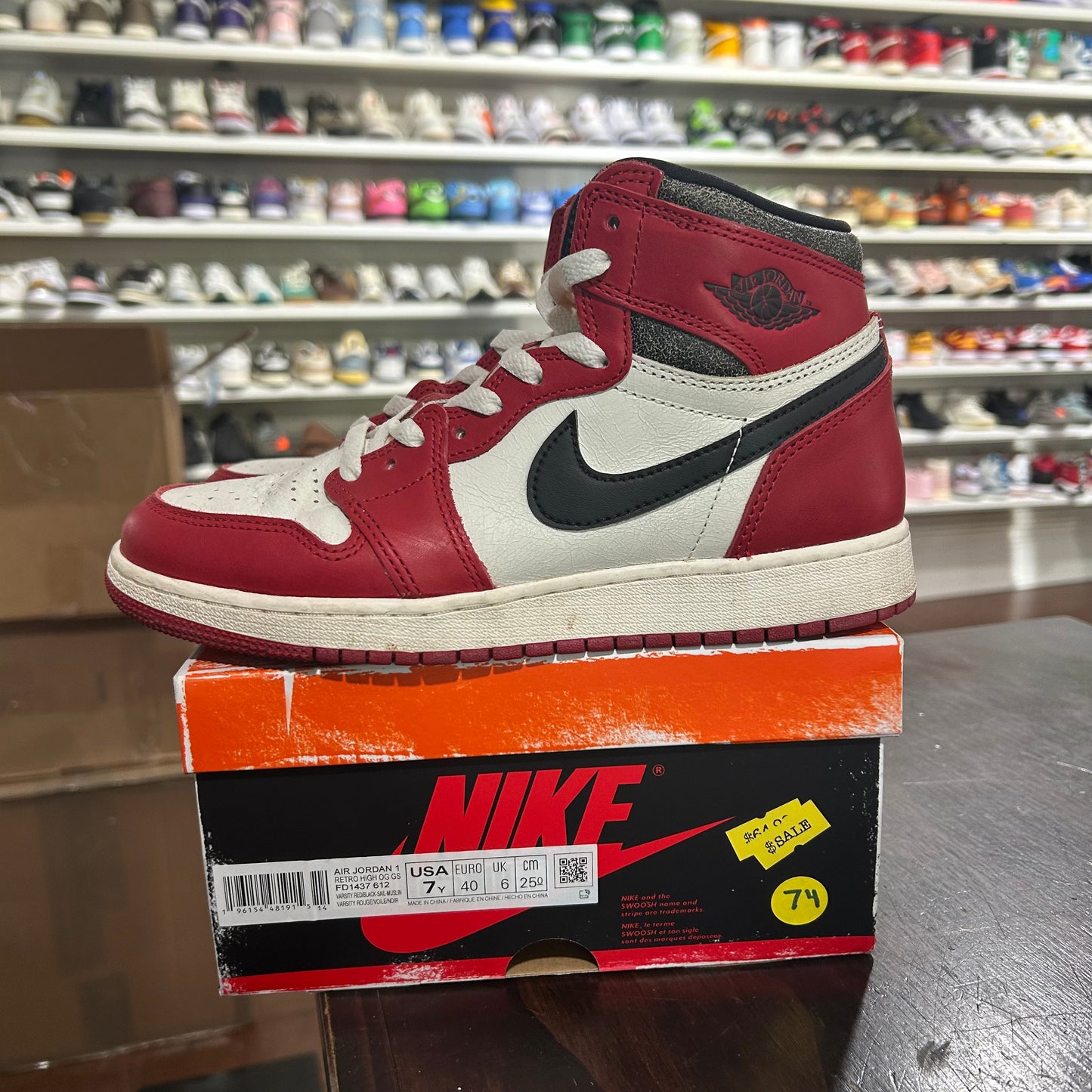 *USED* Jordan 1 Lost and Found (Size 7Y)