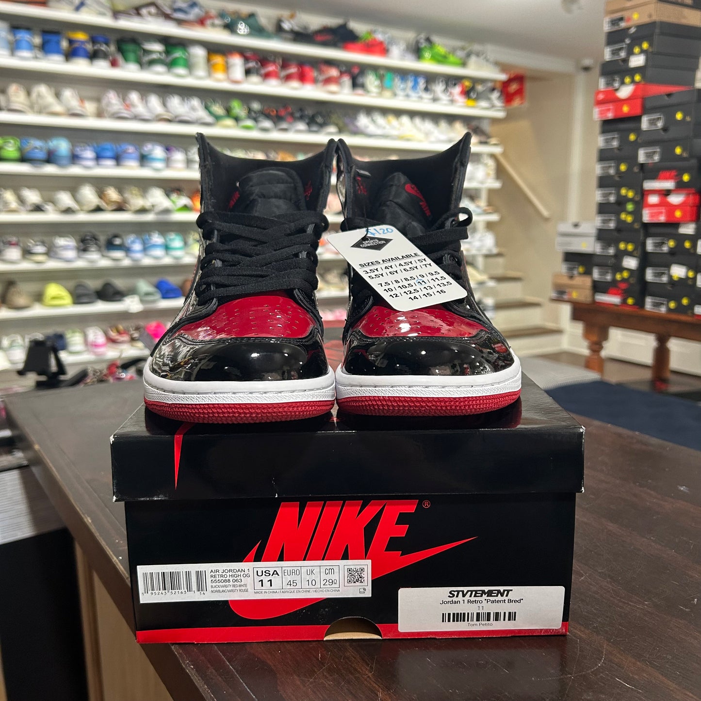USED Jordan 1 Patent Bred Size 11 Sports Connection