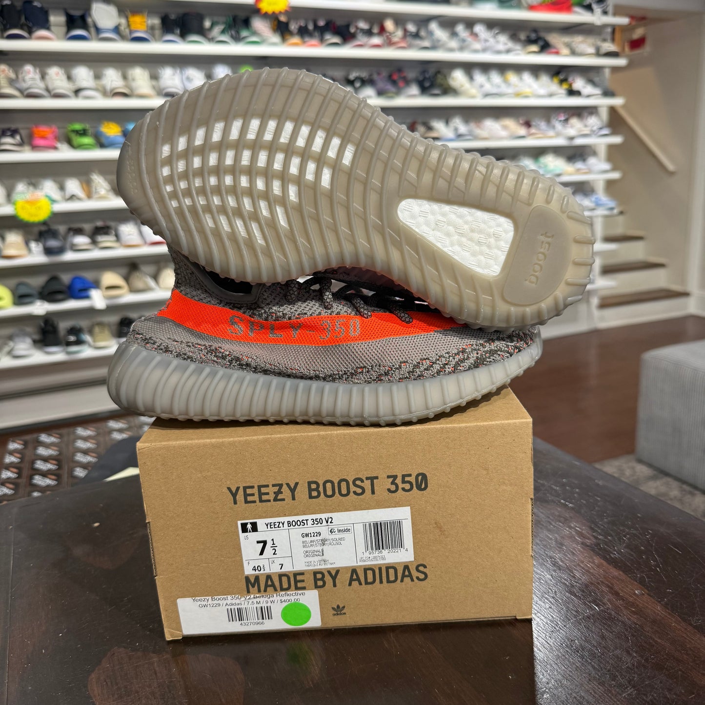 *USED* Yeezy 350 Beluga Reflective (Size 7.5)