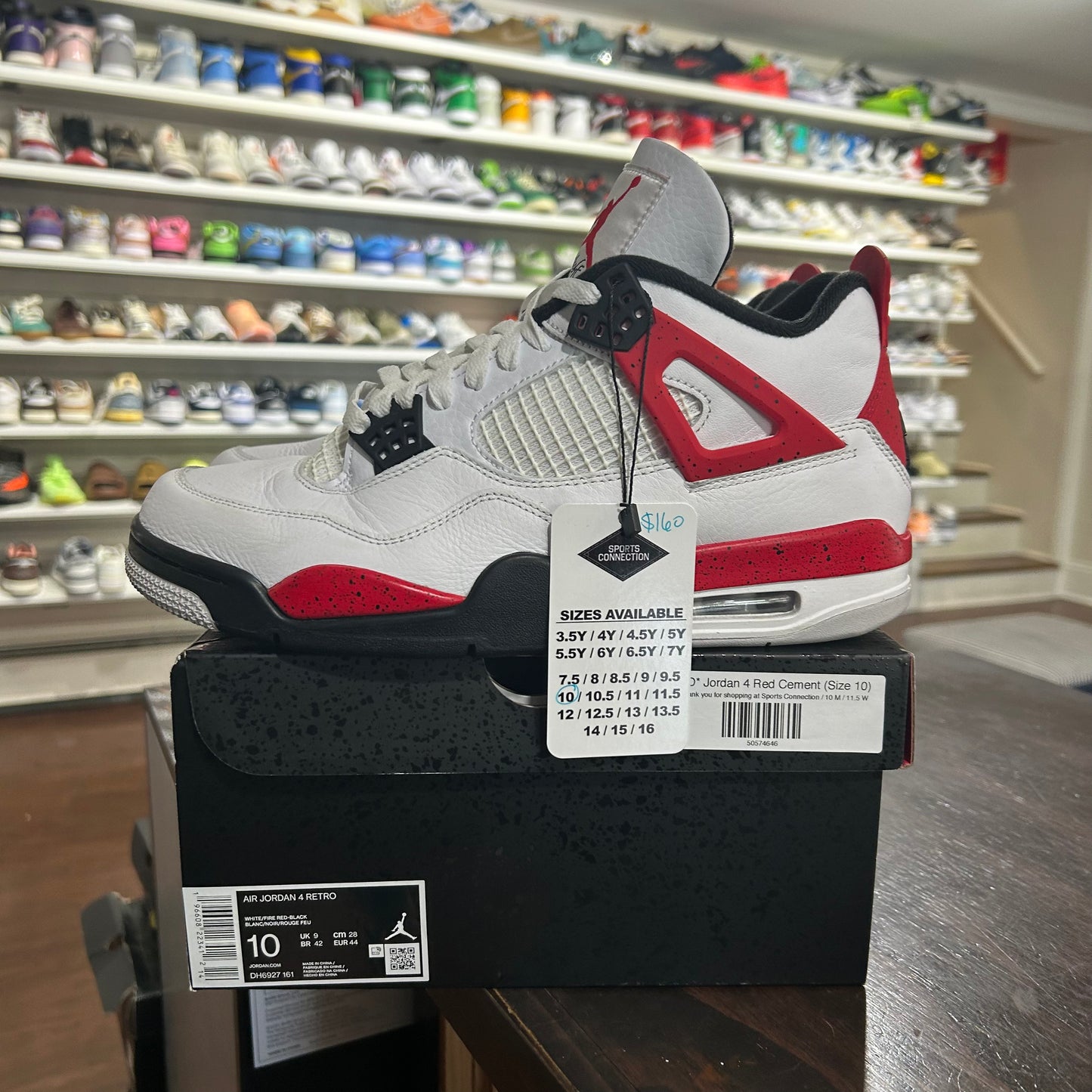 *USED* Jordan 4 Red Cement (Size 10)