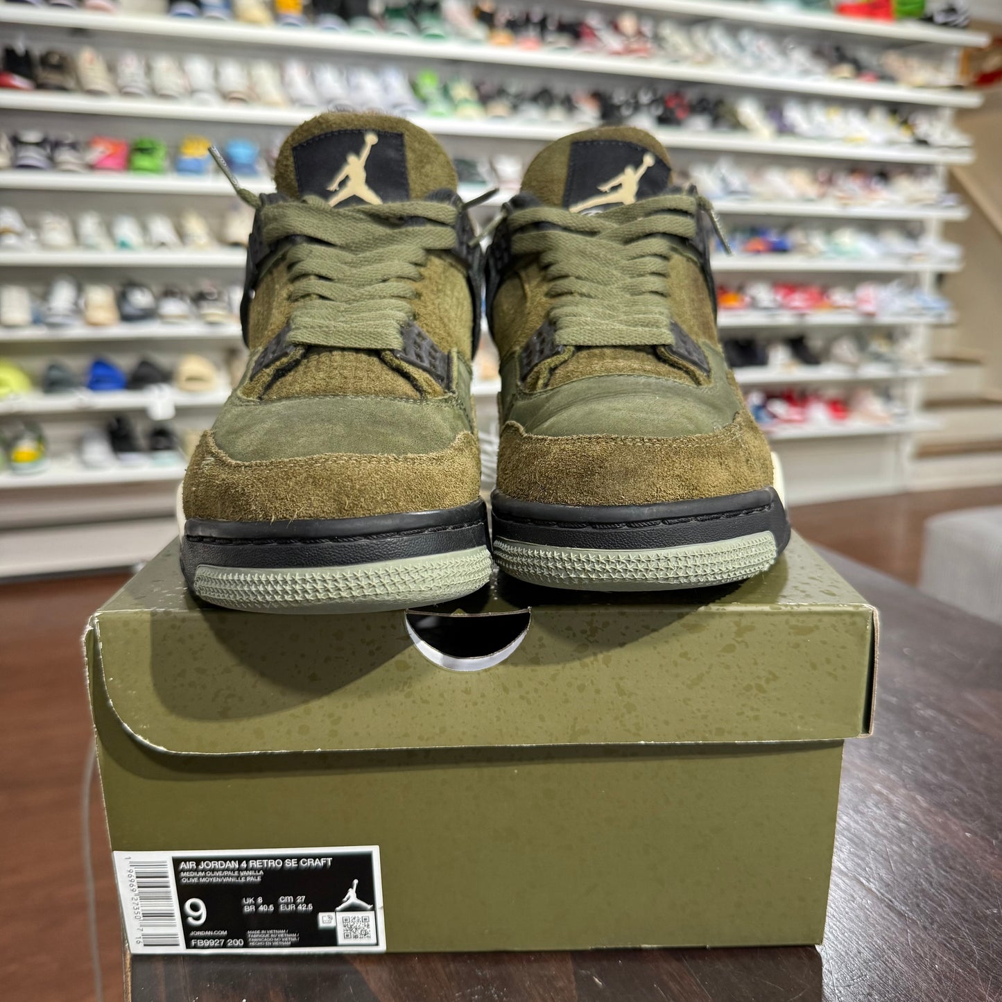 *USED* Jordan 4 Olive Craft (SIZE 9)