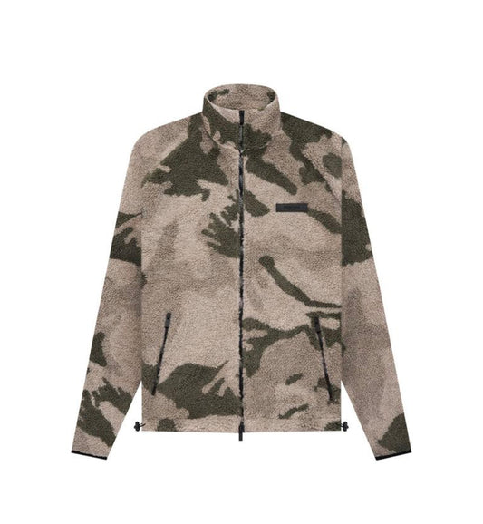 Fear of God Essentials Fleece Camo Full Zip Jacket