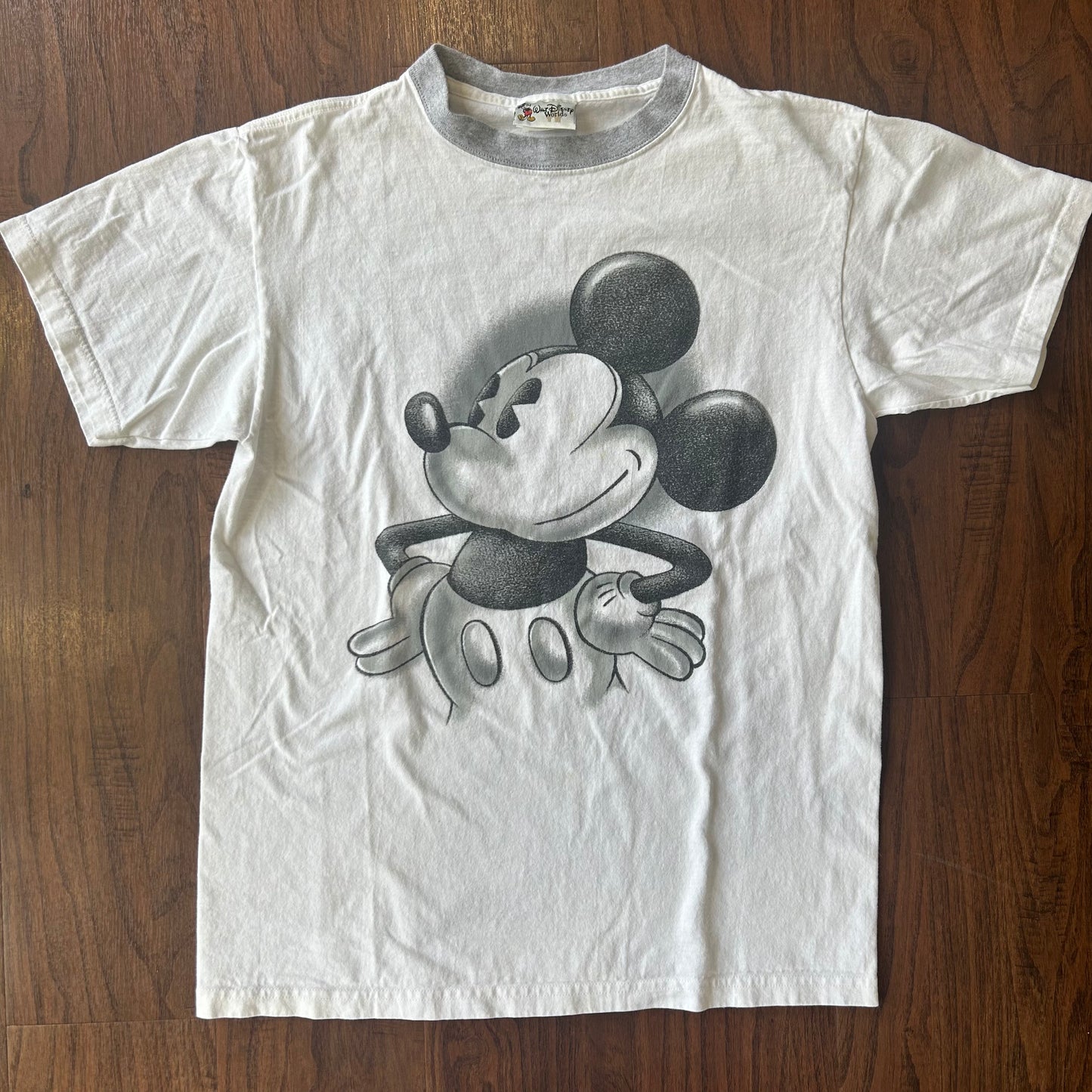 *VINTAGE* Mickey Mouse Black/White Portrait Tee (FITS MEDIUM/LARGE)