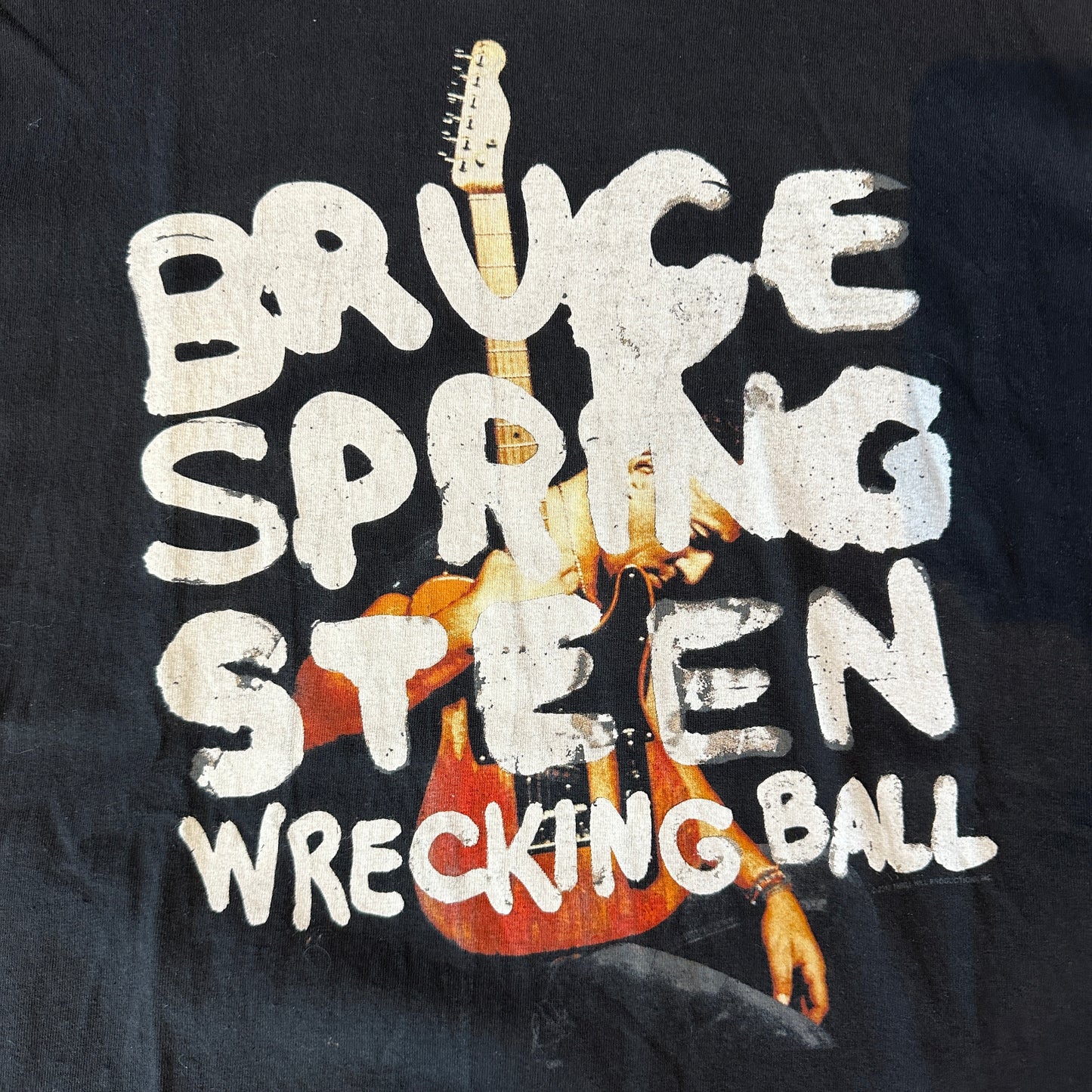 *VINTAGE* Bruce Springsteen Wrecking Ball Black Tee (FITS LARGE/X-LARGE)