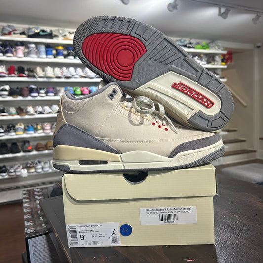 *USED* Jordan 3 Muslin ( Size 9.5 )
