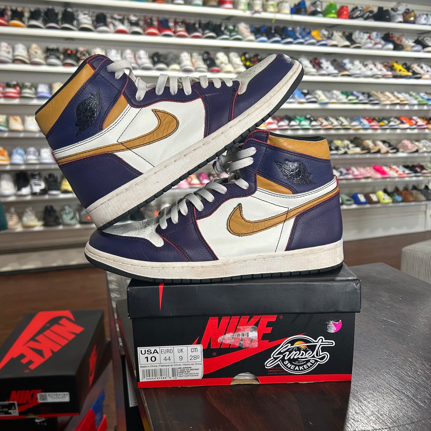 USED Jordan 1 Retro High OG Defiant SB LA to Chicago Size 10 Sports Connection