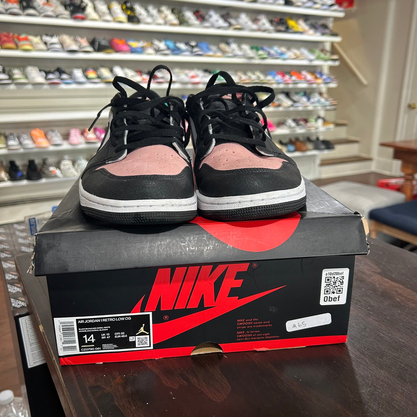 *USED* Jordan 1 Low Bleached Coral (Size 14)