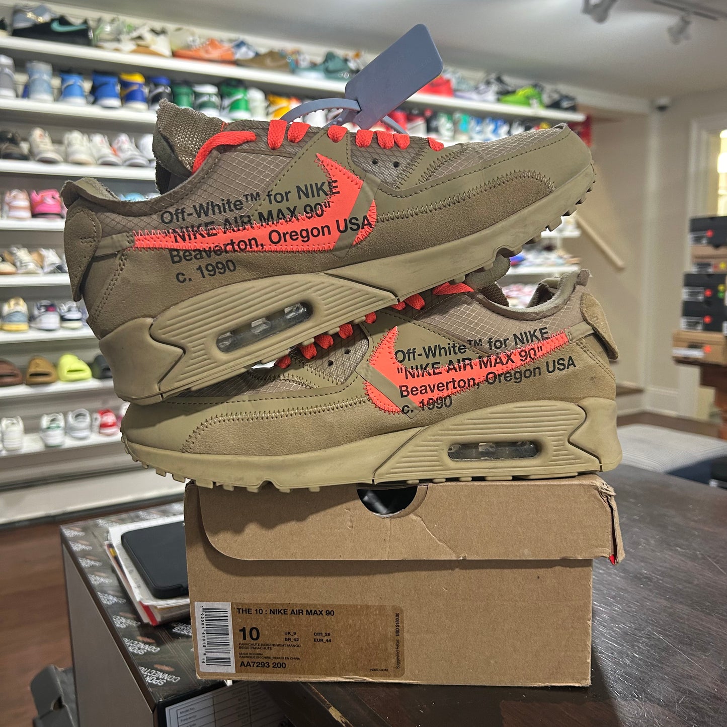 *USED* Nike Air Max 90 Off-White Desert Ore (Size 10)