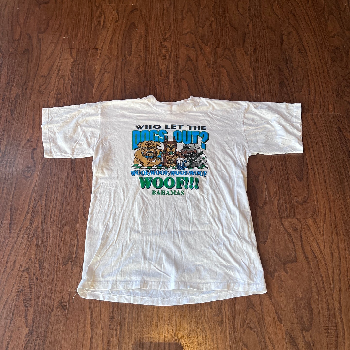 *VINTAGE* Who Let The Dogs Out Bahamas Tee (FITS LARGE)