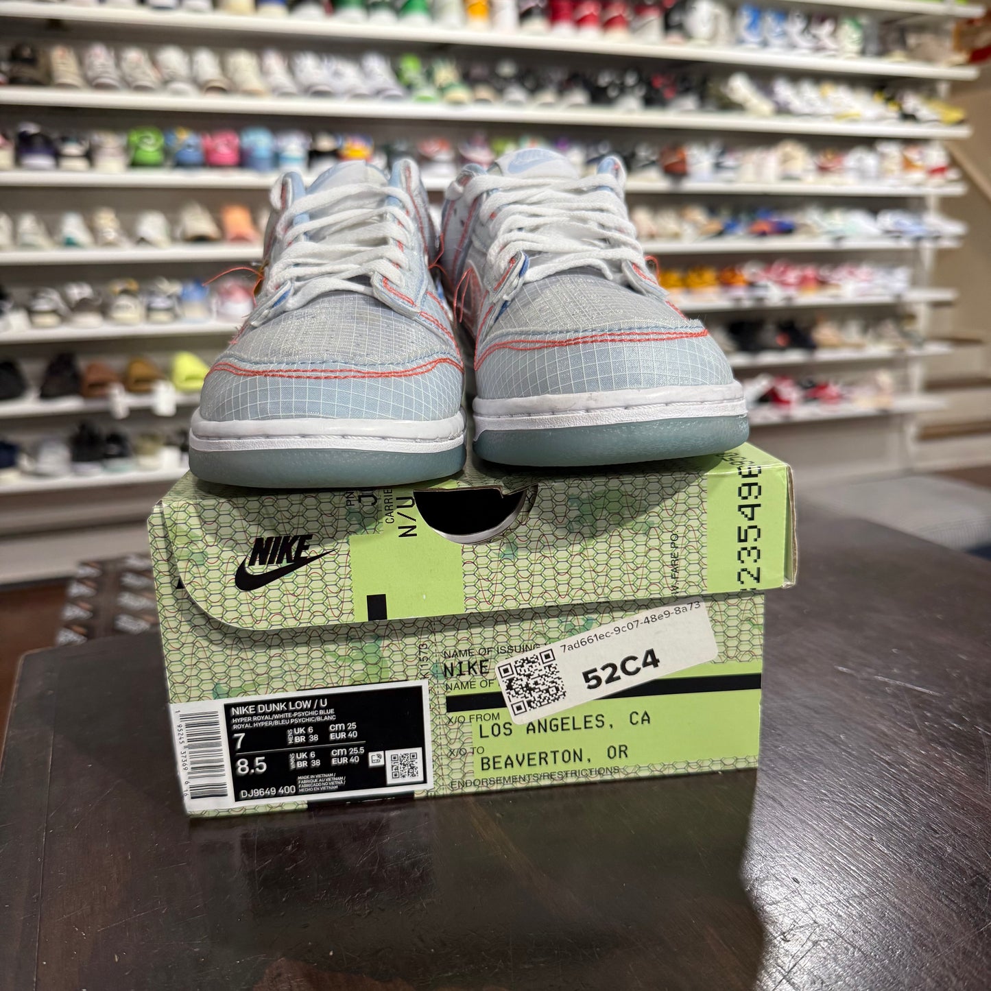 *USED* Nike Dunk Low Union Passport Pack Argon (Size 7)