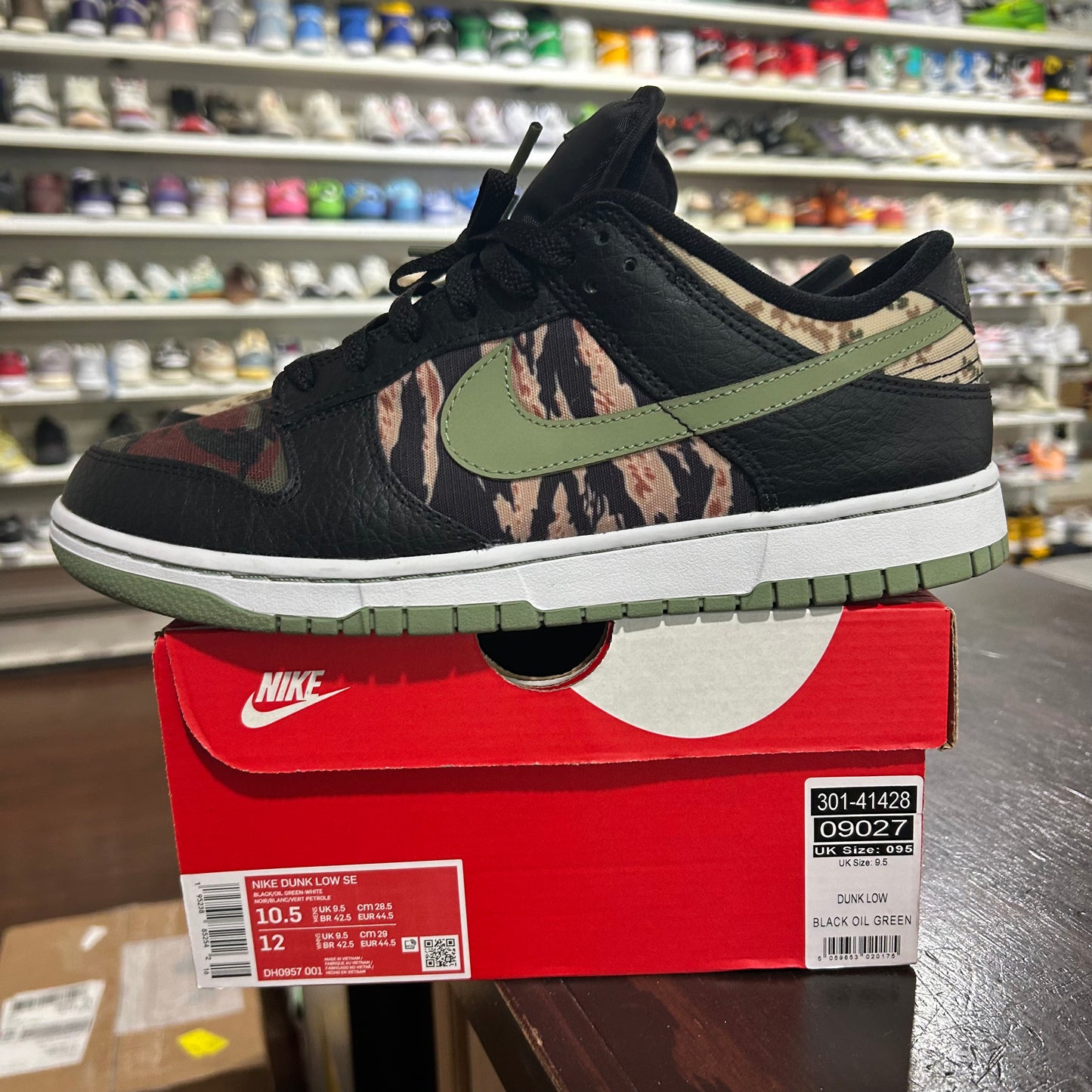 *USED* Nike Dunk Low Crazy Camo (Size 10.5)
