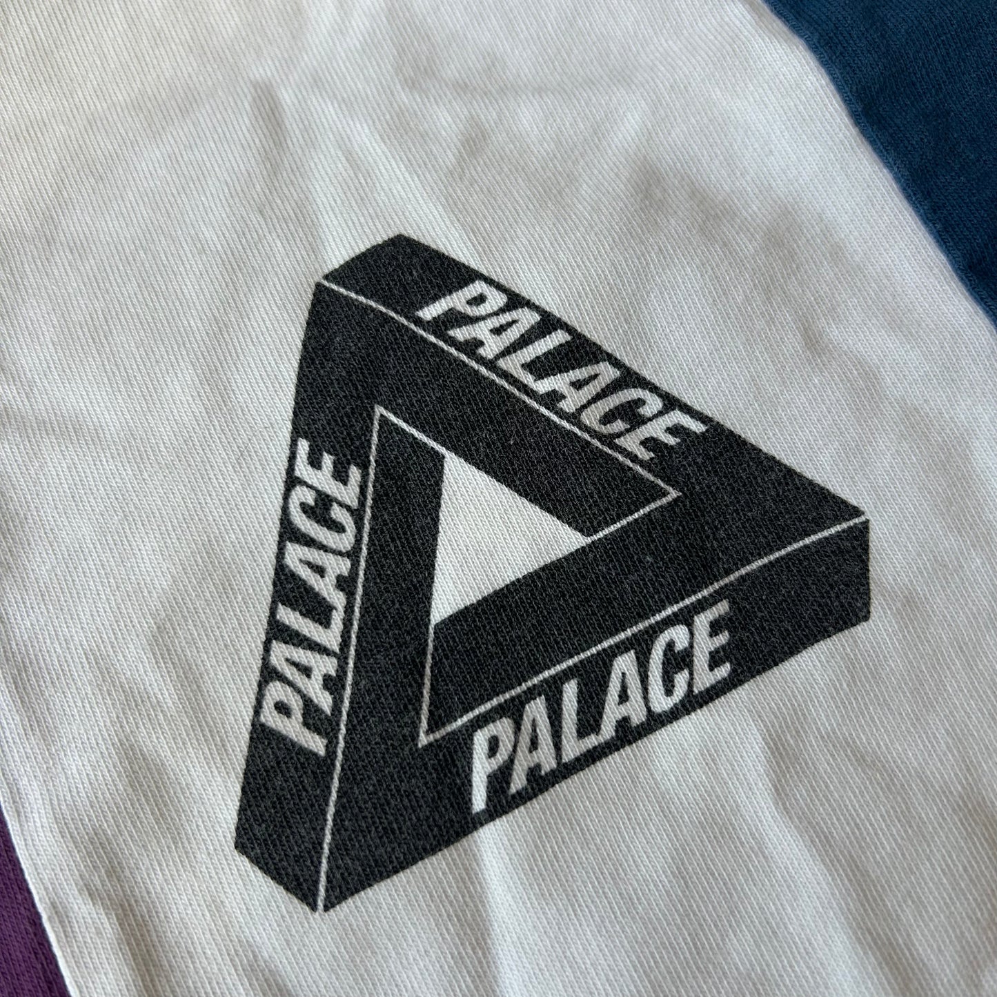 (USED) Palace Tri Logo Patchwork Tee (Size Medium)