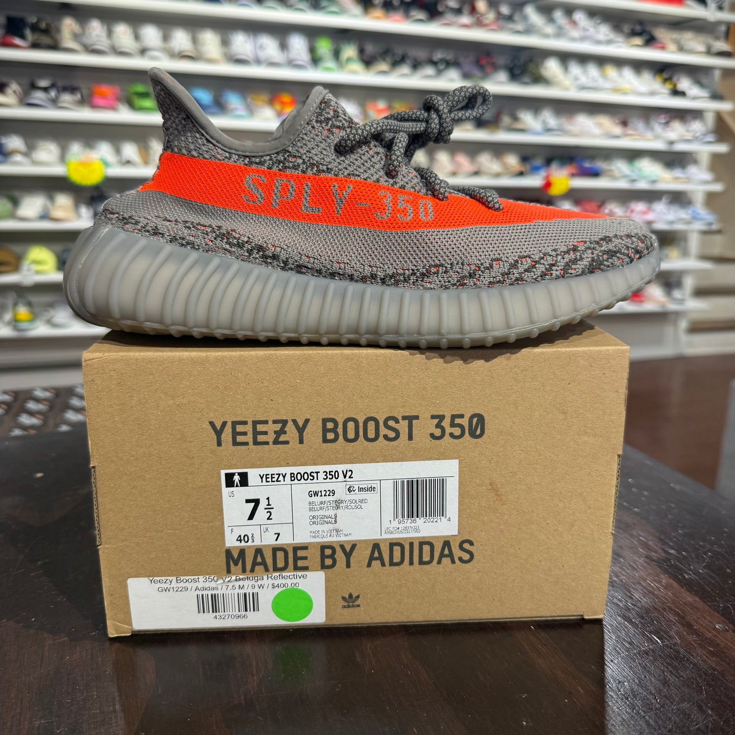 *USED* Yeezy 350 Beluga Reflective (Size 7.5)