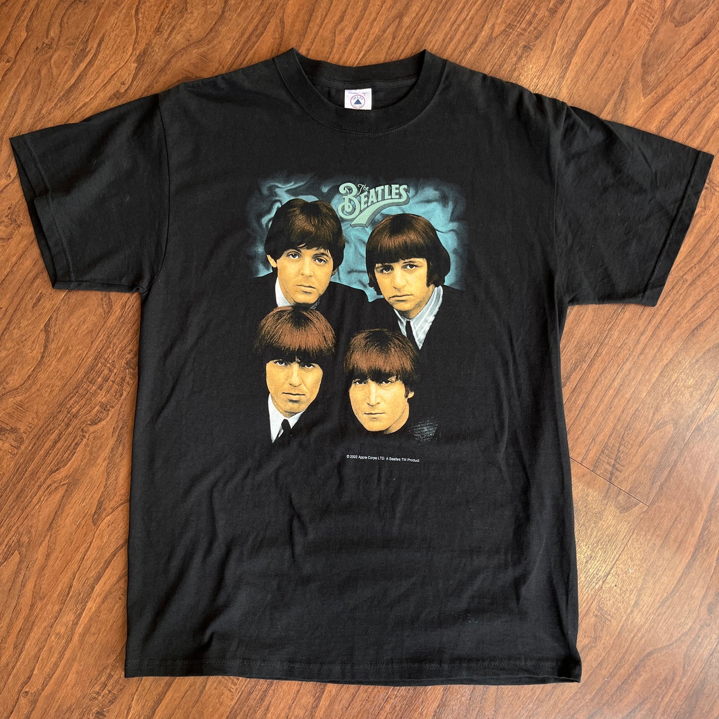 *VINTAGE* Beatles 2002 Portrait Tee Black (Fits Large)