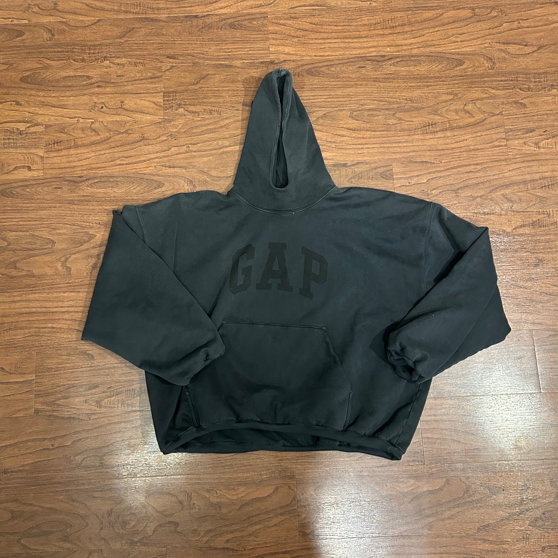 Yeezy x Gap x Balenciaga Dove Washed Black Hoodie – Sports Connection Yeezy x Gap x Balenciaga Dove Washed Black Hoodie – Sports Connection