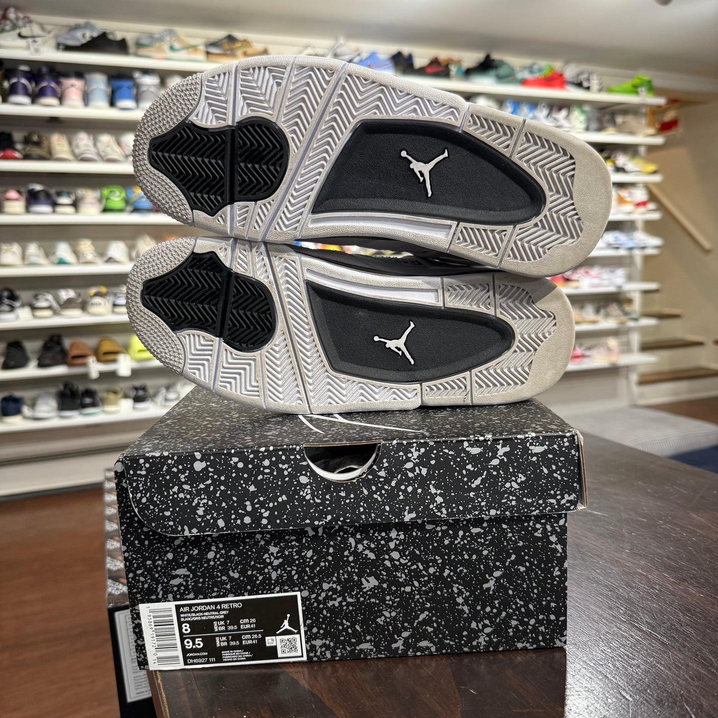 *USED* Jordan 4 Military Black (Size 8)