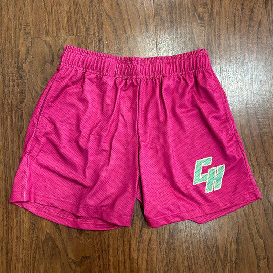 Common Hype Premium Magenta/Jade Stitch Mesh Shorts