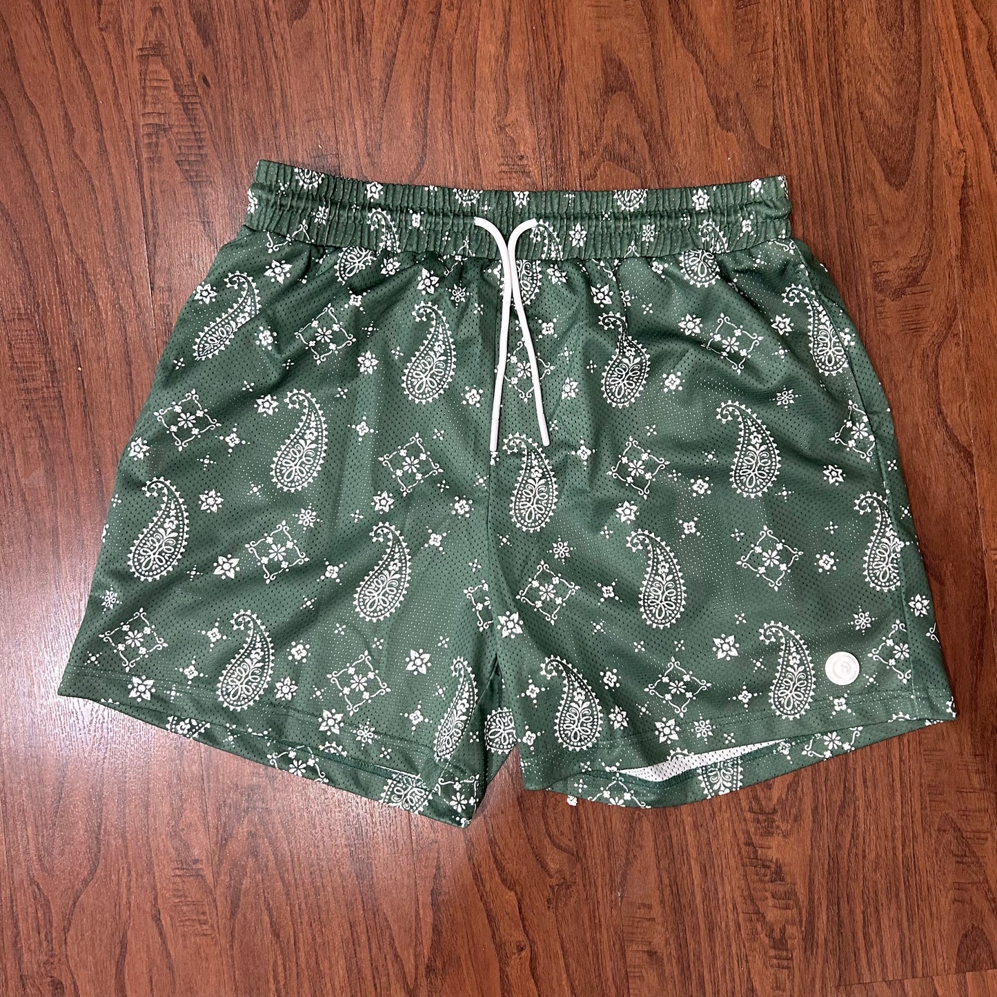Common Hype Green Paisley Shorts