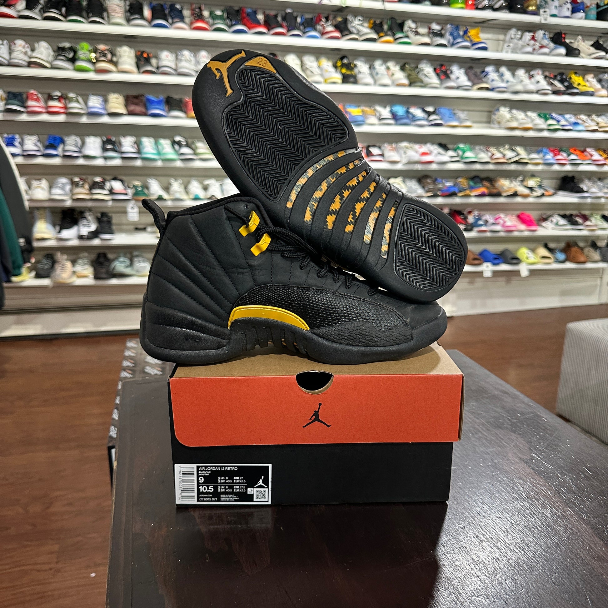 USED* Jordan 12 Black Taxi (Size 9) – Sports Connection