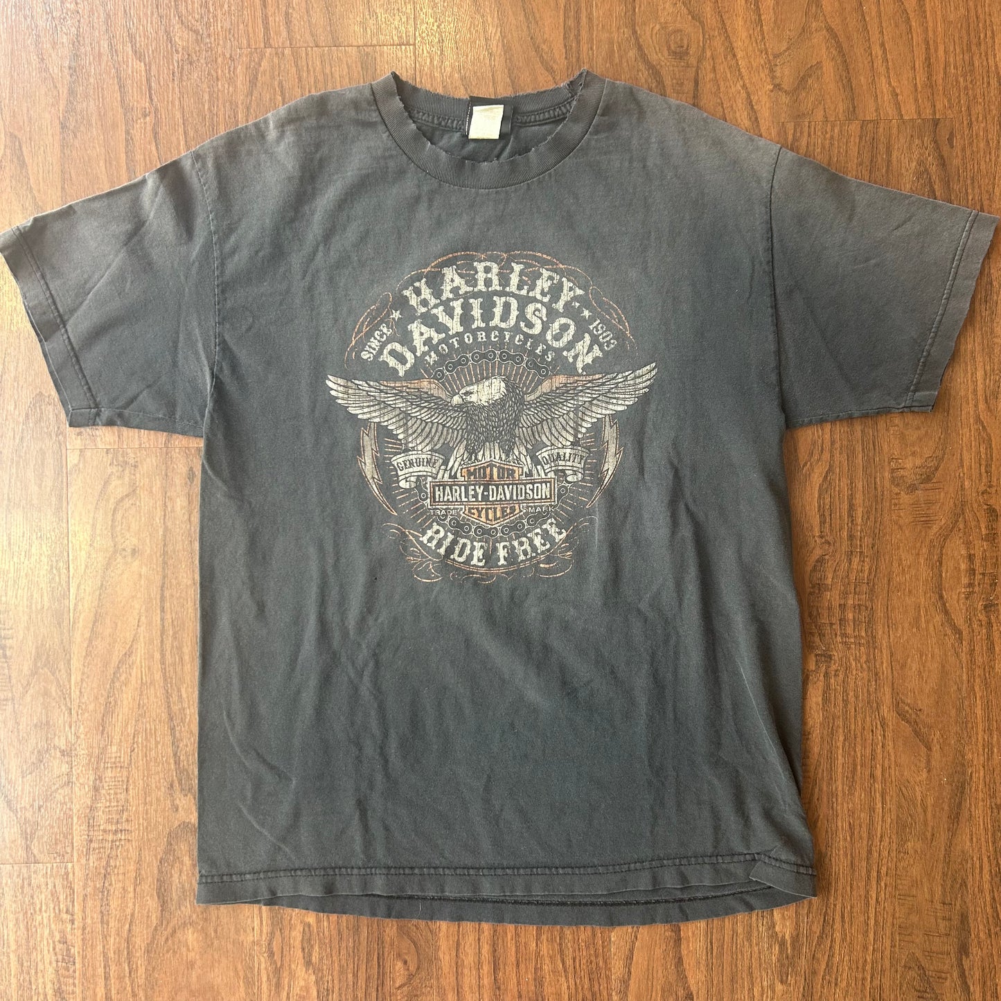 *VINTAGE* Harley Davidson Six Bends Tee (FITS LARGE)